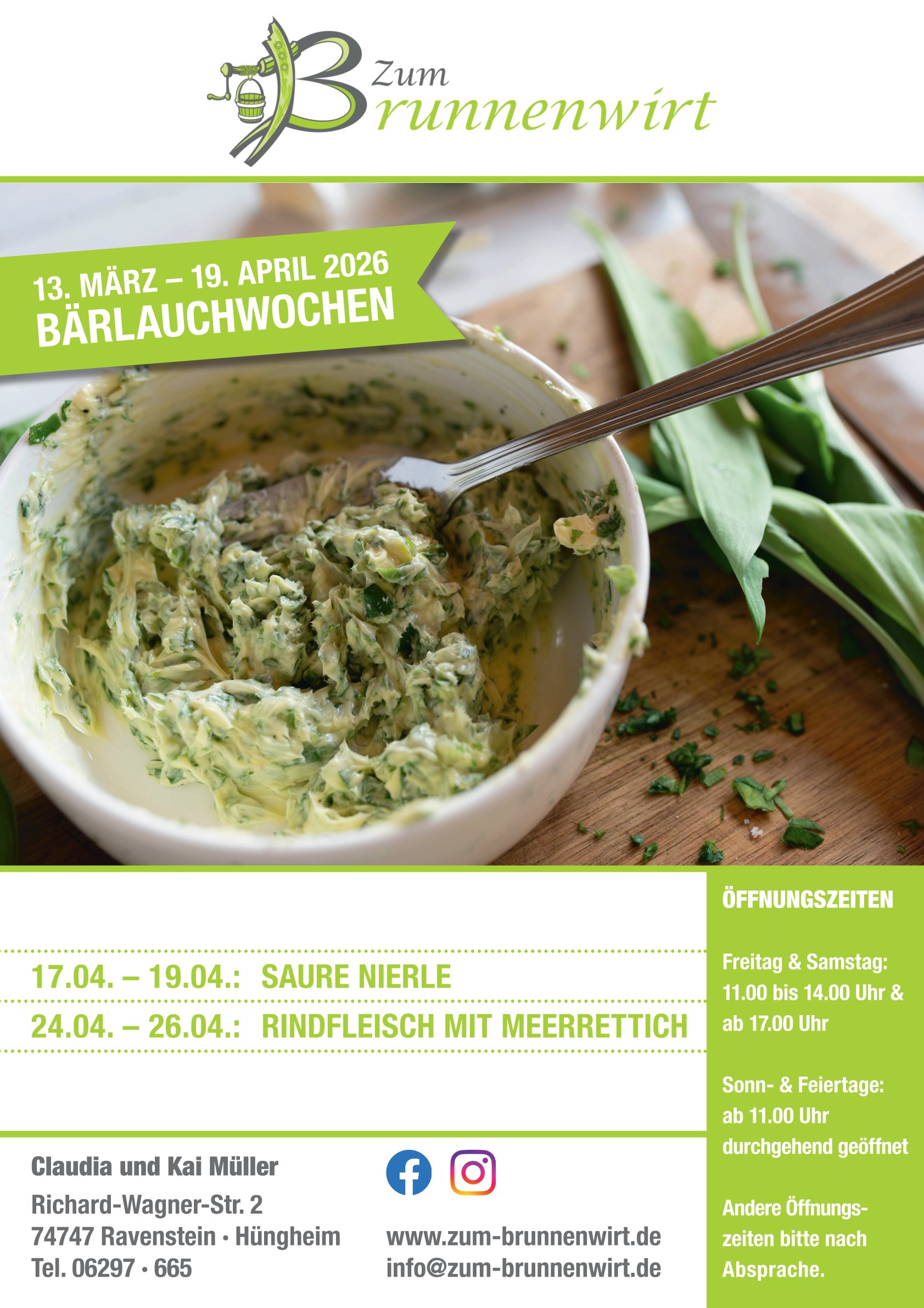 Wildwochen Aktionsflyer