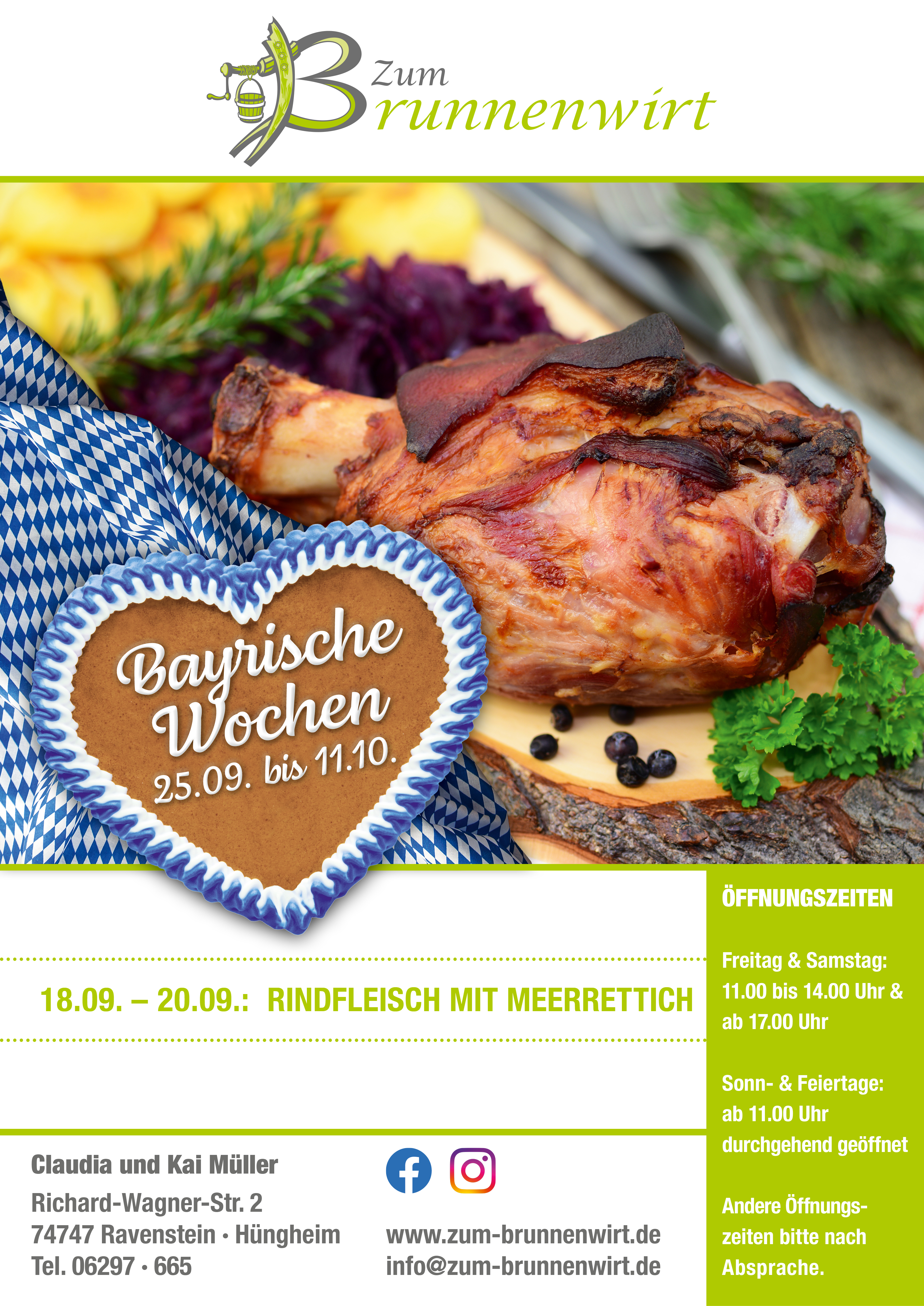 Bayrische Wochen Aktionsflyer
