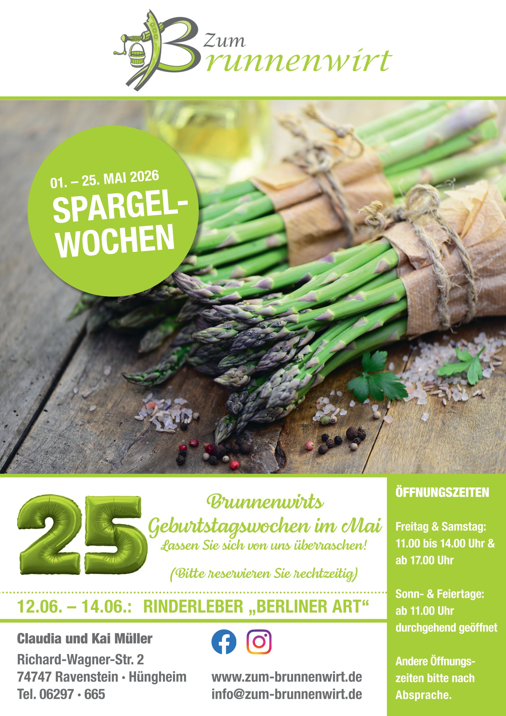 Wildwochen Aktionsflyer