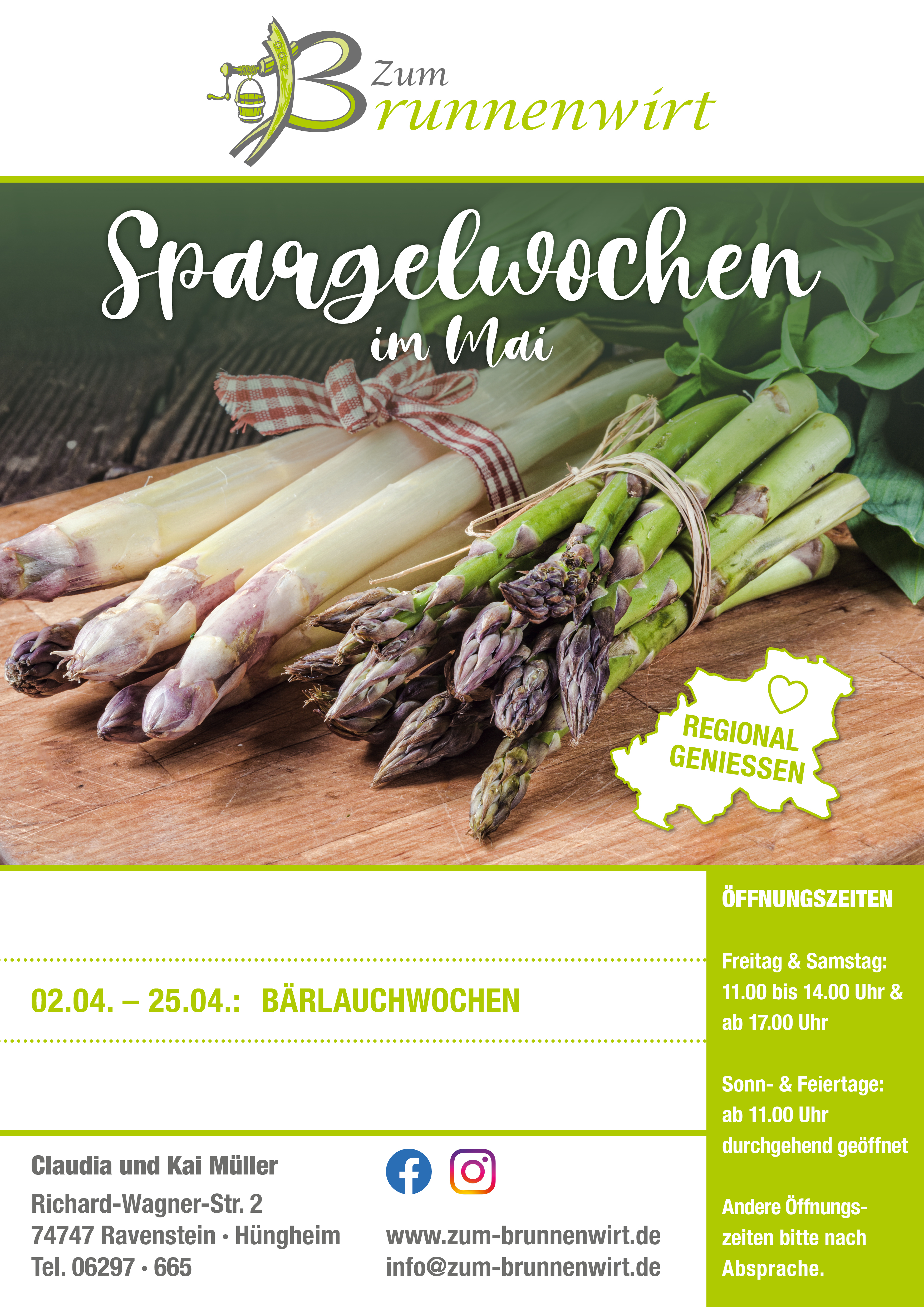 Spargelwochen Aktionsflyer